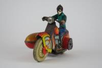 TOURING: Motorcycle & sidecar by A.M. Metta USSR, clockwork, 21 cms, c1970s. - 3