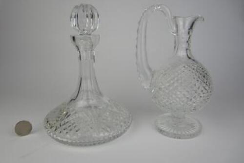 DECANTER: Two Waterford Crystal wine vestals
