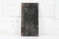 PLUME: An original Plume enamel sign featuring the Flying Pegasus, sign as used on pumps of the period, 50cm high, 26cm wide - 2
