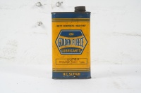 GOLDEN FLEECE: A Golden Fleece Hex logo one imperial pint tin marked 'Supra - Hydraulic Brake Fluid'&nbsp;
