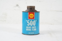 SHELL: A Shell "500" Heavy Duty Brake Fluid one pint tin