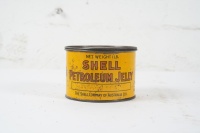 SHELL: An early Shell 'Petroleum Jelly' one pound tin, featuring an embossed clamshell to lid
