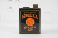SHELL: A c1980s Shell 'Car Care Kit' in form of an early Shell oil tin - 10