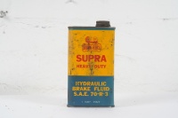 GOLDEN FLEECE: A Golden Fleece 'Supra Heavy Duty' hydraulic&nbsp;brake fluid one imperial pint tin