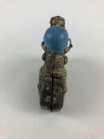 NOVELTY: Motor Cycle with Monkey Pillion Passenger by Kanto Japan 1950s plus lady pillion passenger. - 9