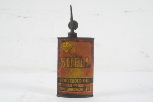 74 · SHELL: A c1930s Shell 'Household Oil' eight fluid ounce oiler