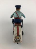 POLICE: Police Cycle by Modern Toys Japan c1950s, 30 cms, battery operated. - 3