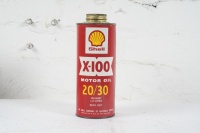 SHELL: A Shell 'X-100 20/30' Motor Oil one quart tin
