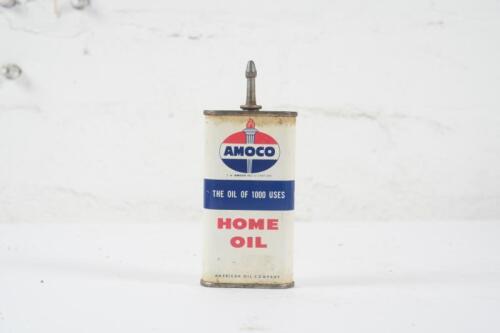 AMOCO: An Amaco 'Home Oil' three fluid ounce lead top oiler