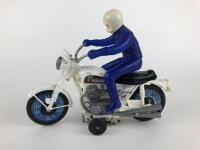 POLICE: Two Police U Turn Motor Cycles, battery operated, made in Japan c1960/70s. - 2