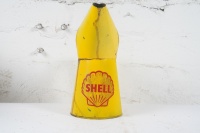 SHELL: A one quart&nbsp;oil jug with Shell logo