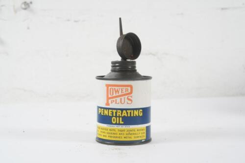 POWER PLUS: A half imperial pint Power Plus 'Penetrating Oil' tin