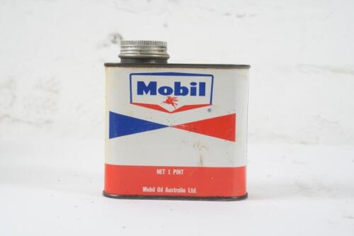 MOBIL: A one pint Mobil Oil Australia tin