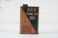 G.U.D: A sixteen fluid ounce G.U.D 'Tune Up Oil' tin