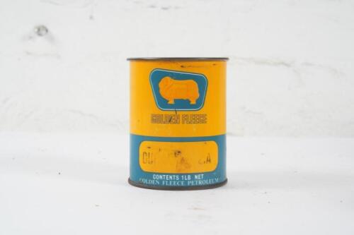 GOLDEN FLEECE: A Golden Fleece one pound grease tin stamped 'Duralith 2.A'
