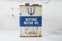 NEPTUNE: A Neptune 'Super Lube' one gallon motor oil tin - 4