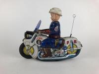POLICE: Police Patrol made in Japan c1950s, friction, 21cms. - 2