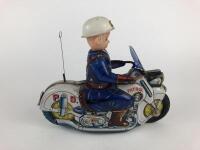 POLICE: Police Patrol made in Japan c1950s, friction, 21cms. - 4
