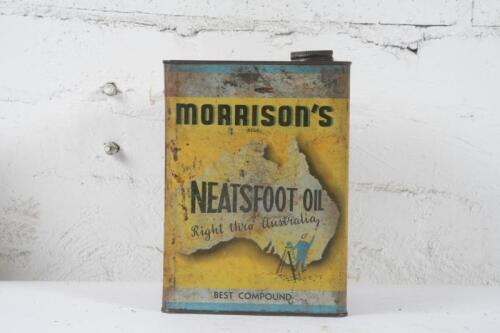 MORRISON'S: A Morrisons Australia 'Neatsfoot Oil' one gallon tin