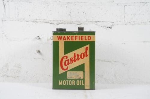 CASTROL: A Castrol Wakefield one imperial gallon motor oil tin