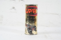 GPA: A sealed 15 fluid ounce can of GPA Goldpower&nbsp;Automotive 'Oil Fortifier' additive, featuring rail dragster pictorial