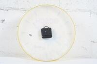 BOSCH: A c1960s-1970s plastic Bosch 'Thermo Elastic' spark plugs workshop clock. Presents in excellent condition, 30cm high, 30cm wide - 3