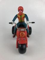 NOVELTY: ACROBAT CYCLE trike, battery operated, plastic, made in Taiwan c1970s. - 5