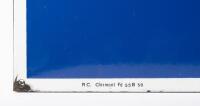 A large circa 1970s large French made Michelin &lsquo;running Bibendum&rsquo; enamel sign with folded edges, 95cm square - 4