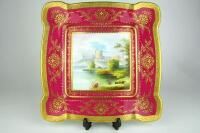 MINTON: A large Minton platter featuring Windsor Castle - 2