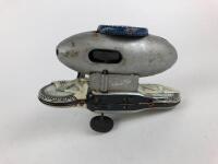 POLICE: Police Dept motor cycle & sidecar, friction made in Japan c1950s. - 7