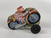 NOVELTY: Two Roll Over bikes made in Japan & Korea, 9 & 12 cms long. - 4