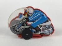 NOVELTY: Two Roll Over bikes made in Japan & Korea, 9 & 12 cms long. - 8
