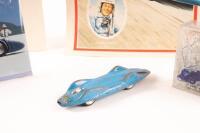 BLUEBIRD: A Corgi Toys No.153 Proteus Campbell Bluebird model, with souvenir cake of salt from Lake Eyre South Australia, along with a selection of commemorative paraphernalia relating to the Bluebird and land speed record vehicles - 2