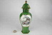 LIMOGES: A hexagonal lidded urn by Limoges