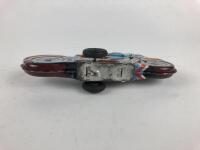 MIXED: Four small 7.5 cm friction bikes, 2 x Police, civilian & racing RN77, all made in Japan. - 13
