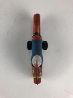 MIXED: Four small 7.5 cm friction bikes, 2 x Police, civilian & racing RN77, all made in Japan. - 23