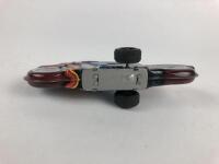MIXED: Four small 7.5 cm friction bikes, 2 x Police, civilian & racing RN77, all made in Japan. - 24