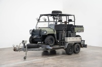 2008 Polaris Ranger 4x4 700 EFI Crew Cab, with Trailer - Showing a mere 157 hours [Location: Melbourne]