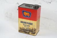 GOLDEN FLEECE: A Golden Fleece 'Supreme' motor oil one gallon tin - 2