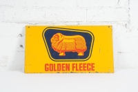 GOLDEN FLEECE: An original Golden Fleece motor oil, ten bottle oil rack sign 28cm high, 51cm wide