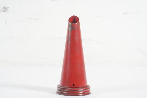 TIN TOP: An original tin top in red