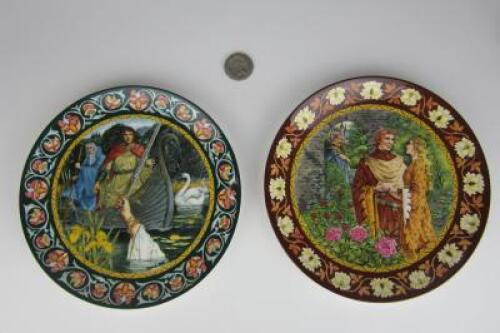WEDGWOOD: Two limited edition Wedgewood plates from &lsquo;The Legend of King Arthur' series