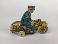 POLICE: Police bike by L.Marx USA c1950s plus Bobby bike made in England. - 4