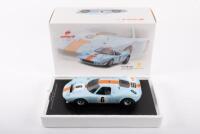 FORD MIRAGE GULF:&nbsp;A Spark 1:18 scale Ford mirage model, the #6&nbsp;race car that was driven to victory&nbsp;in the 1000km Spa Francorchamps 1967&nbsp;race meeting, in the legendary Gulf&nbsp;paint scheme,&nbsp;driven by Ickx - Thompson