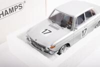 BMW 2000 TI:&nbsp;A Minichamps 1:18 scale BMW 2000 Ti model,&nbsp;the #17 race car that was driven to victory&nbsp;in the 24&nbsp;hours of Spa Francorchamps 1966&nbsp;race meeting, in a striking silver&nbsp;paint scheme,&nbsp;driven by Ickx - Hahne - 2