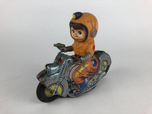 NOVELTY: SPACE PATROL X-5 , friction, 20 cms, vinyl head, made by Usagiya Japan c1960.