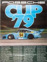 PORSCHE CUP&nbsp;CHAMPIONSHIP WINNING&nbsp;POSTER: An original post season&nbsp;celebration poster, this is a circa 1979&nbsp;official Porsche released poster, featuring the number #54 Klaus Ludwig&nbsp;winning Porsche 935 turbo race car that won the Porsche Cup&nbsp;in 1979
