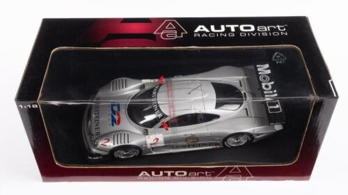 MERCEDES BENZ CLK GTR: An AutoArt 1:18 scale Mercedes Benz CLK GTR model, the number #2 race car that was 1998 FIA GT champion as driven by K Ludwig - R Zonta