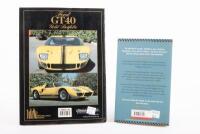 FORD GT 40 - GO LIKE HELL:&nbsp;A pair&nbsp;of&nbsp;books, firstly Ford GT40 gold portfolio, 1964 - 1987, a soft cover book covering track and road tests, specifications, Le Mans reports etc,&nbsp;secondly Go like HELL, Ford, Ferrari and their battle for speed and glory at L - 2