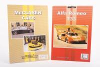 ALFA ROMEO T33 - McLAREN CARS:&nbsp;A pair of soft cover books, firstly Alfa Romeo T33, by CP press,&nbsp;secondly McLaren cars, by UMB - 2